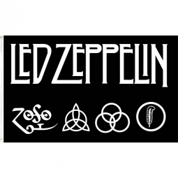 Led Zeppelin Symbols & Logo Flag